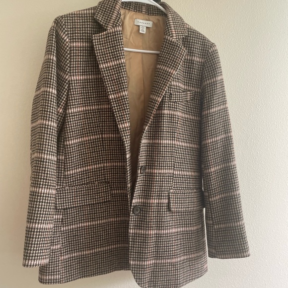 Top Shop Plaid Blazer - Picture 1 of 3